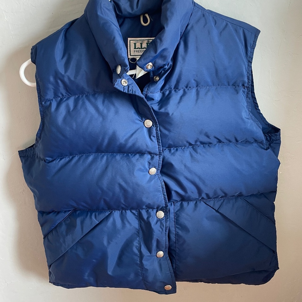 L.L. Bean Vintage Blue Puffer Vest